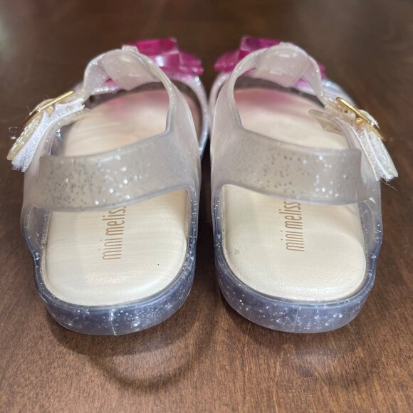Mini Melissa Aranha VIII Popsicle Sandals Toddler Girls Size 10 Glitter Jelly - Picture 6 of 10